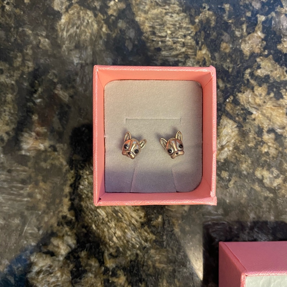 French bulldog earrings